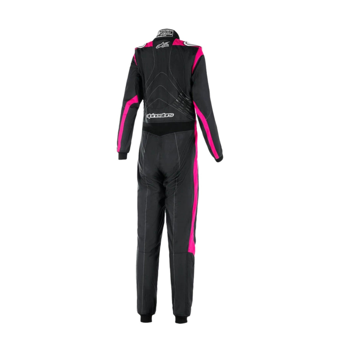 Alpinestars Style go kart racing jumpsuit, presented with detailed logo placement along the arms and legs. Comfortable karting attire for club races, rental karts and track days.