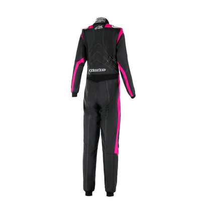 Alpinestars Style go kart racing jumpsuit, presented with detailed logo placement along the arms and legs. Comfortable karting attire for club races, rental karts and track days.