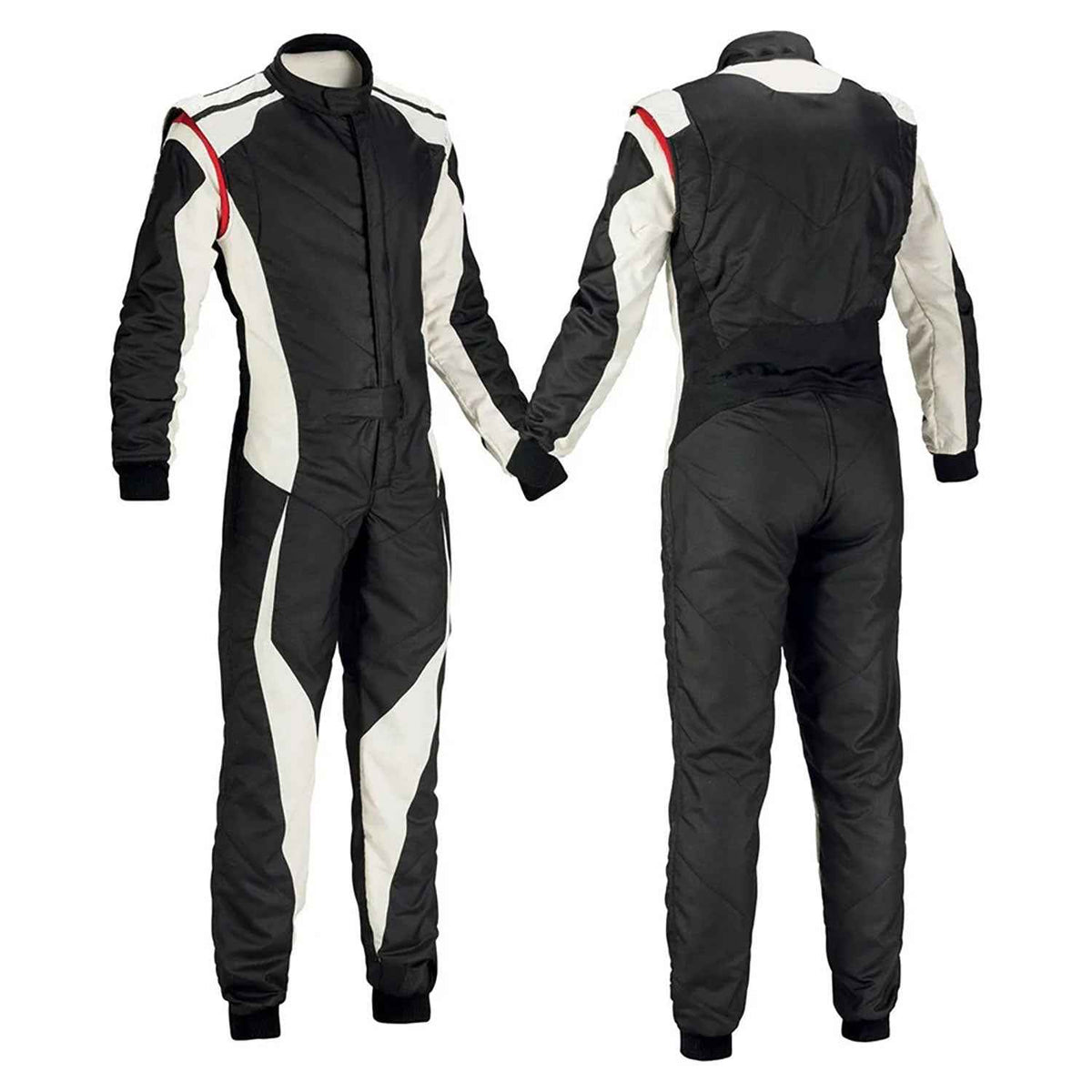 Black and White Custom Karting Racing Outfit