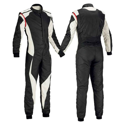 Black and White Custom Karting Racing Outfit