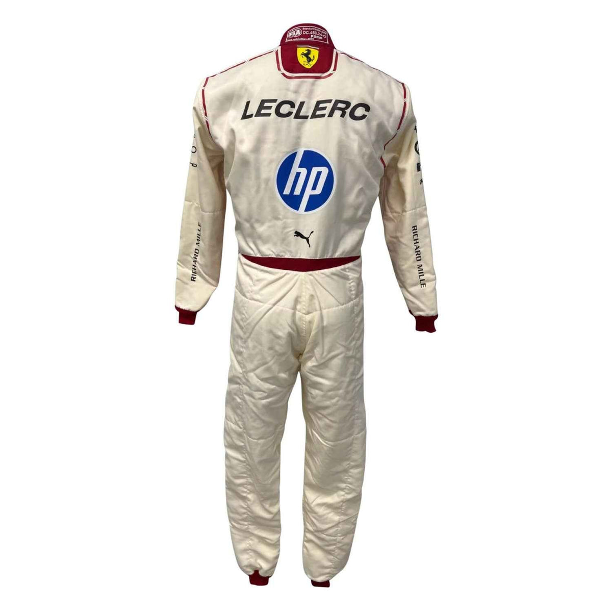 Charles Leclerc inspired motorsport jumpsuit, featuring layered stripes, driver name styling and contrast panels. Perfect grand prix attire for fans who want a race-ready look at the circuit or at home.