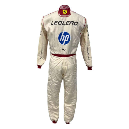 Charles Leclerc inspired motorsport jumpsuit, featuring layered stripes, driver name styling and contrast panels. Perfect grand prix attire for fans who want a race-ready look at the circuit or at home.
