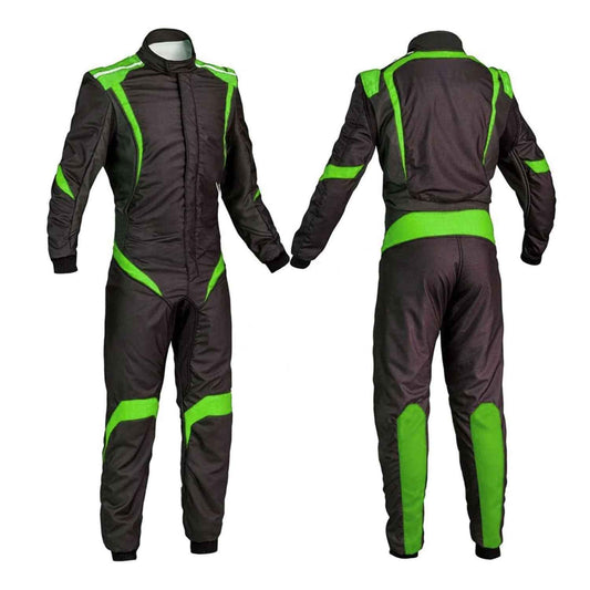 Black and Green Custom Go Kart Racing Outfit
