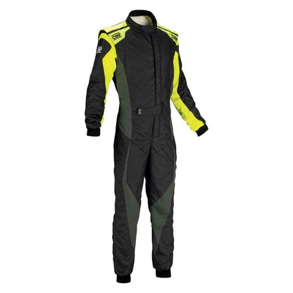 Custom OMP Tecnica Evo Black Yellow Karting Suit
