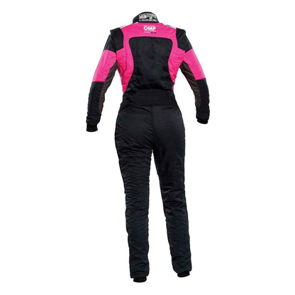 OMP First Elle Black and Pink Kart Racing Suit
