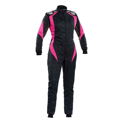 OMP First Elle Black and Pink Kart Racing Suit