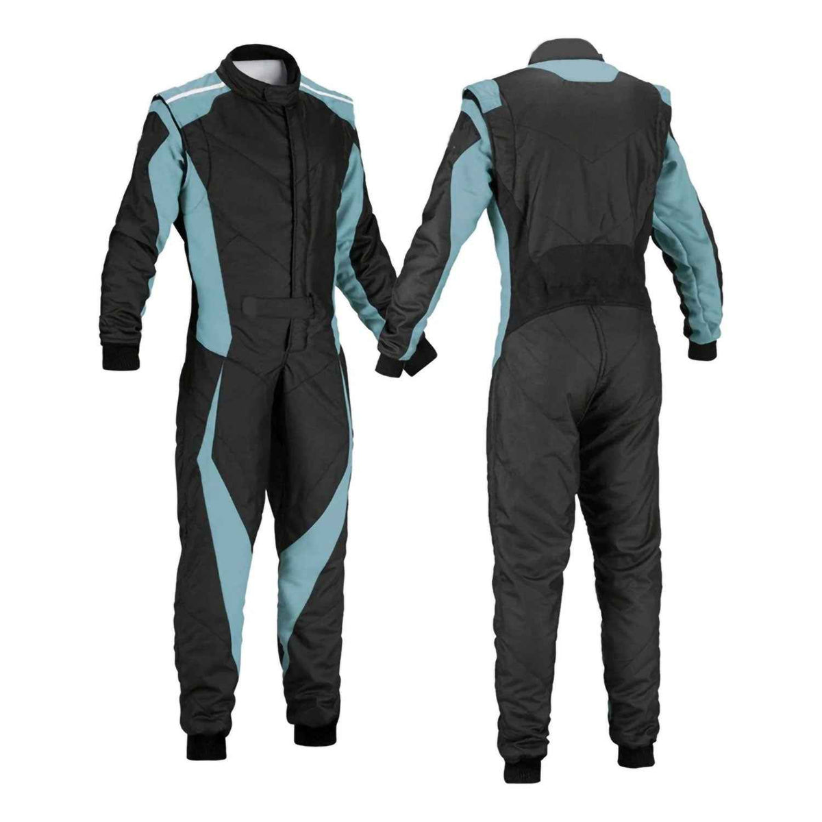 Plain Black and Blue Go Kart Racing Costume