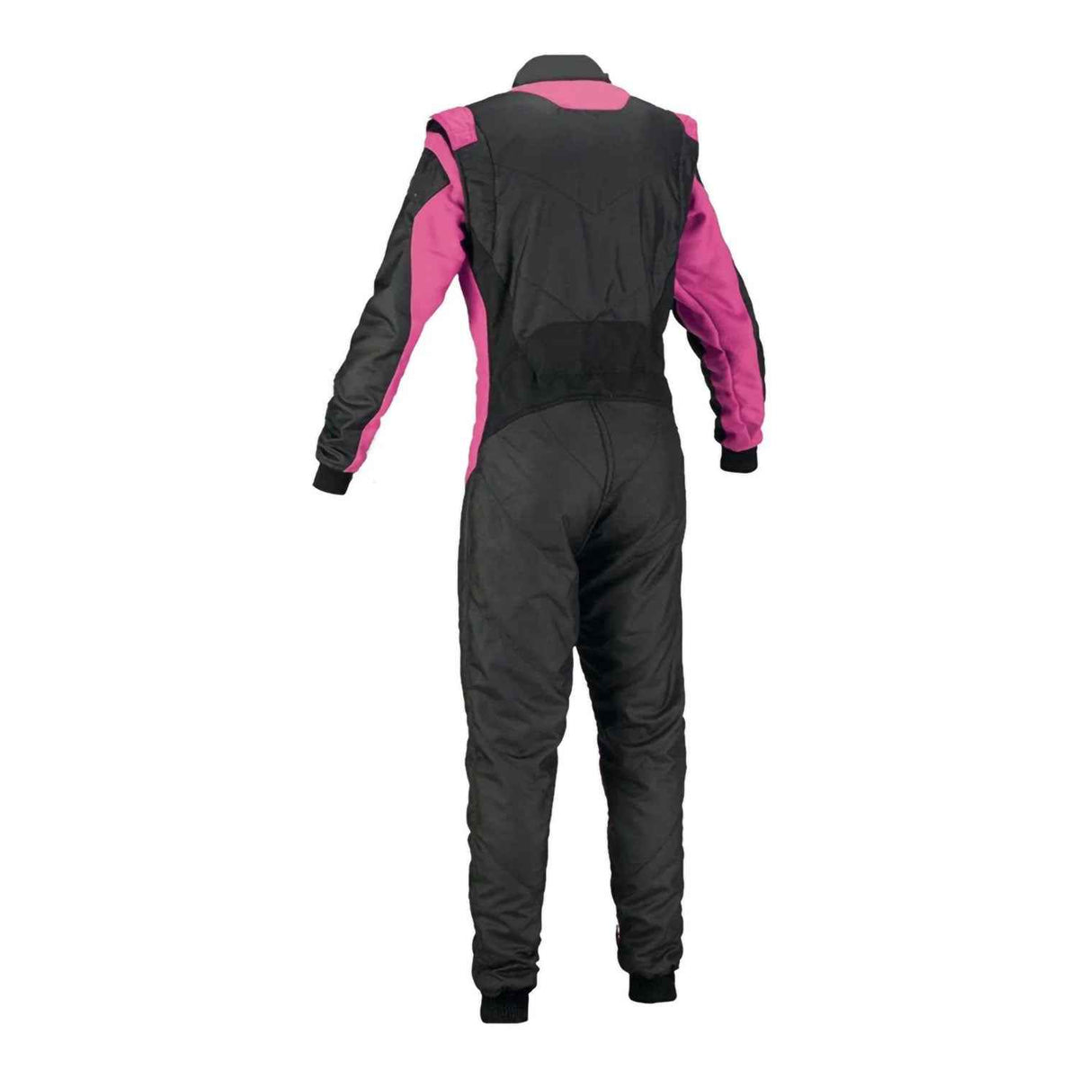 Plain Black and Pink Custom Go Kart Racing Suit