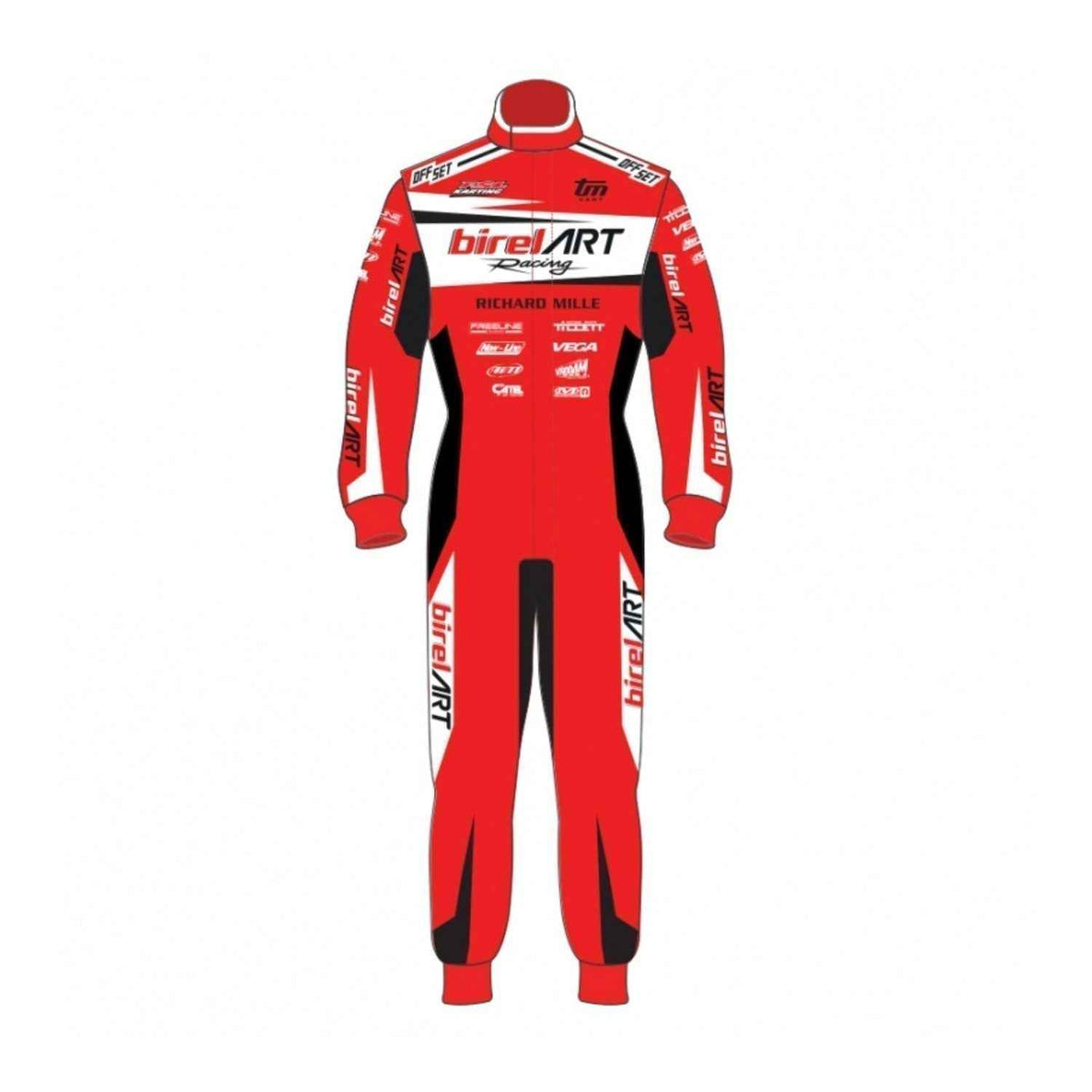 Red Birel ART Style Go Kart Racing Suit