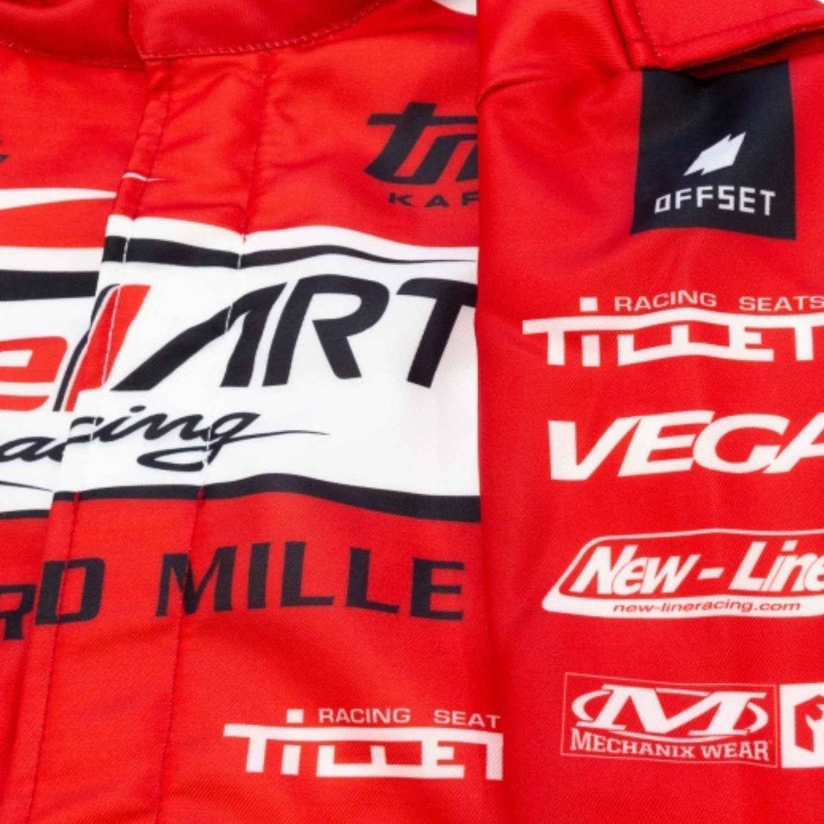 Red Birel ART Style Go Kart Racing Suit