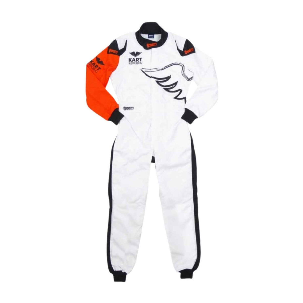 White Kart Republic Custom Karting Jumpsuit