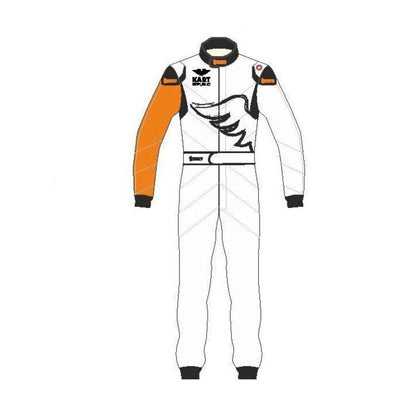 White Kart Republic Custom Karting Jumpsuit