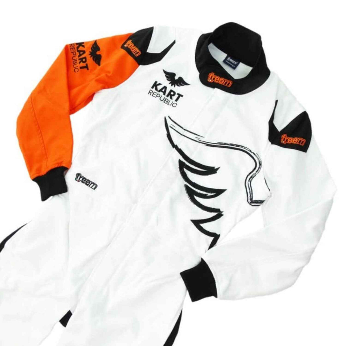 White Kart Republic Custom Karting Jumpsuit