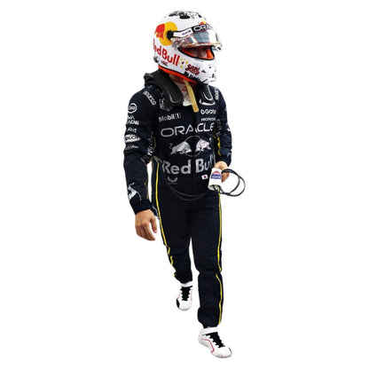 Yuki Tsunoda inspired motorsport jumpsuit, shown as a complete two-layer racing costume ready for fans and karters. Stylish race day attire made for race weekends, kart track days and cosplay events alike.
